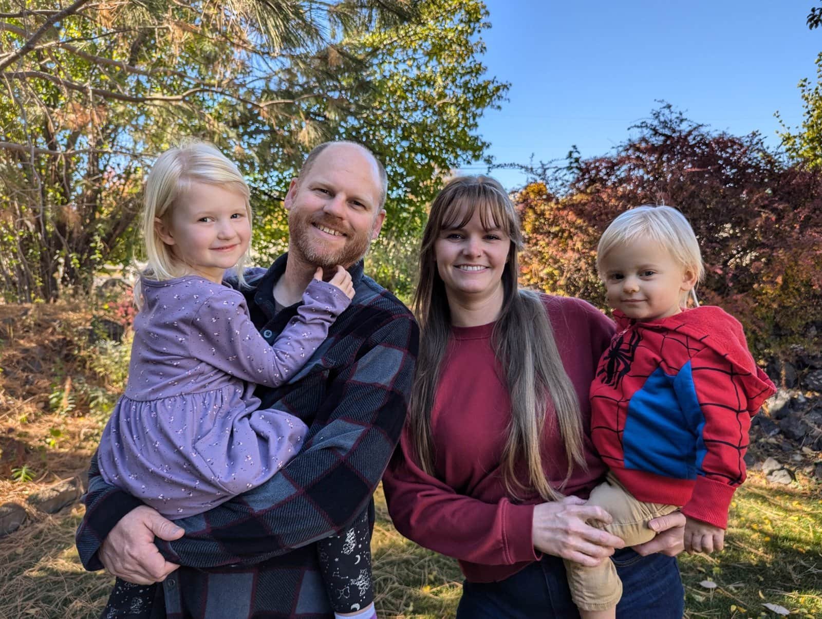 Andrew Rexroat and his family